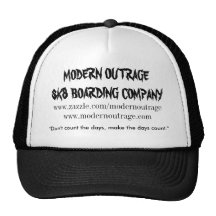 outrage moderne sk8ers comptant le chapeau de jour casquettes de camionneur