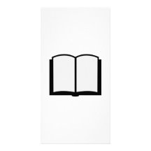 Ouvrez l'icône de livre cartes de vœux avec photo