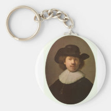 Ovale d'autoportrait, par Rembrandt Porte-clef