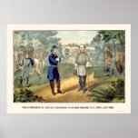 Overgave van Algemene Johnston, 1865 Print