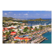 Overllok pittoresque de Marigot, St Martin Impressions Photographiques