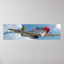 "P-51D Mustang " Poster