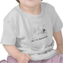 P en isolation t-shirt