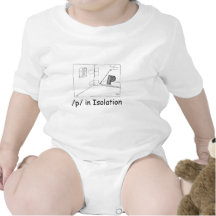 P en isolation t-shirt