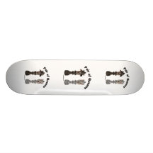 Paar Honden van het Schaak van het Queens Skateboard