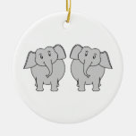 Paar Leuke Olifanten. Paar Ornament
