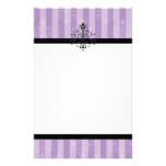 Paars bloei gpersonaliseerd briefpapier