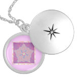 Paars Fractal van de Ster Patroon Medaillons