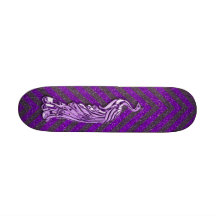 Paars schitter Pauw Skateboard