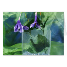 Paarse Bloemen Kaarten