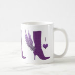 Paarse de Mok van de Koffie van de Laars van de Vl