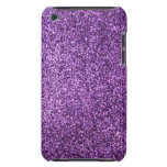 Paarse Faux schittert iPod Touch Covers