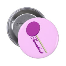 Paarse Lolly Speldbuttons