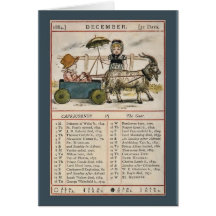 Page d'almanach de Greenaway décembre de Salutatio Carte De Vœux