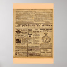 Pagina DE L' Intrepide, Frankrijk, 1919 Poster