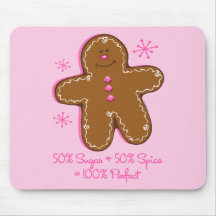 Pain d'épice Mousepad de sucre et d'épice Tapis De Souris