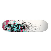 paintsplatter planches à roulettes customisées