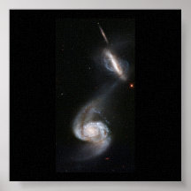 Paires arp 87 de galaxie affiches