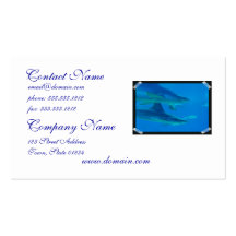 Paires de cartes de visite de requins cartes de visite professionnelles