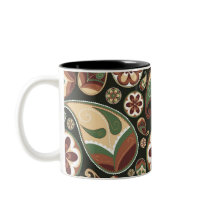 Paisley et tasse florale