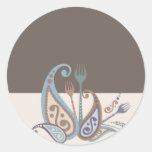Paisley vorken van mijn sticker van de keuken koke