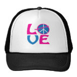 Paix, amour, et chemises et cadeaux de ski casquette de camionneur