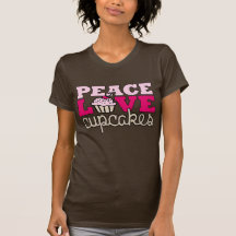 Paix, amour et petits gâteaux ! t-shirt