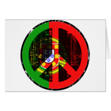 Paix au Portugal Carte De Vœux
