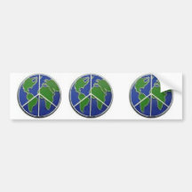 Paix Bumpersticker de la terre Autocollants Pour Voiture