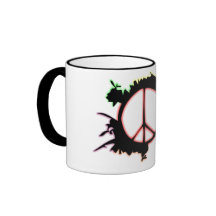 paix de graffiti tasses