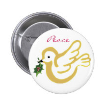 Paix pour Noël Badges Avec Agrafe