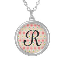 Pale Pink, Teal and Gold Butterfly Design Pendant