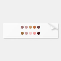Palette de maquillage autocollants pour voiture