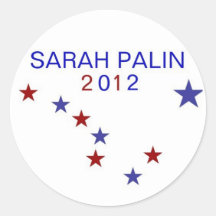 Palin 2012 ronde stickers