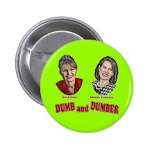 Palin et Bachmann muets et plus muets Badges Avec Agrafe