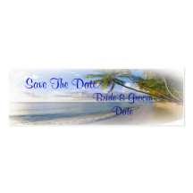 Palm Beach épousant des économies de thème les car Carte De Visite