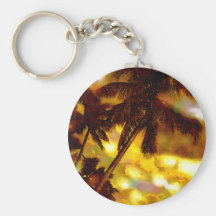 Palmier exotique porte-clefs
