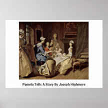 Pamela raconte une histoire par Joseph Highmore Poster