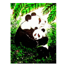 Panda 06 * Panda-Postkarten* Panda-ART-Postcards Carte Postale