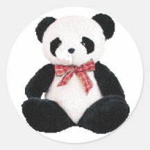 Panda bourré mignon adhésifs