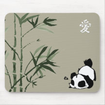 Panda chinois tapis de souris