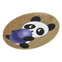 Panda de bowling assiettes pour soirée