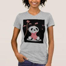 Panda de fleurs de cerisier t-shirt
