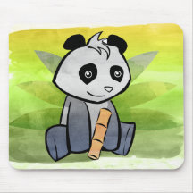 Panda Mousepad de couleur d'eau Tapis De Souris