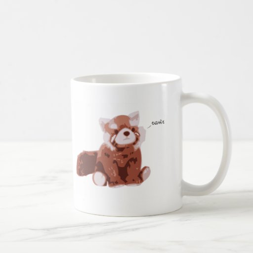 Panda rouge mug à café