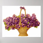 Panier de fleur de Lavendar Posters