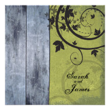 Panneau bleu de grange d'invitation vintage de mar