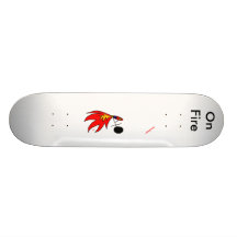Panneau brûlant de patin de pensionnaire de patin plateaux de skateboards customisés