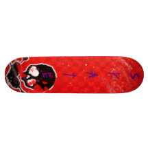 Panneau de crâne plateaux de skateboards customisés