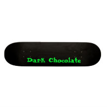 Panneau foncé de chocolat planches à roulettes